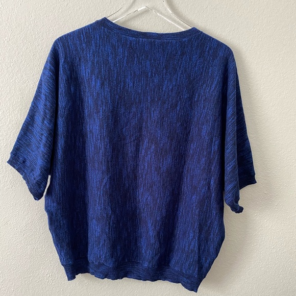 DKNY Marled Sweatshirt Short sleeve Medium NWT - Picture 2 of 6